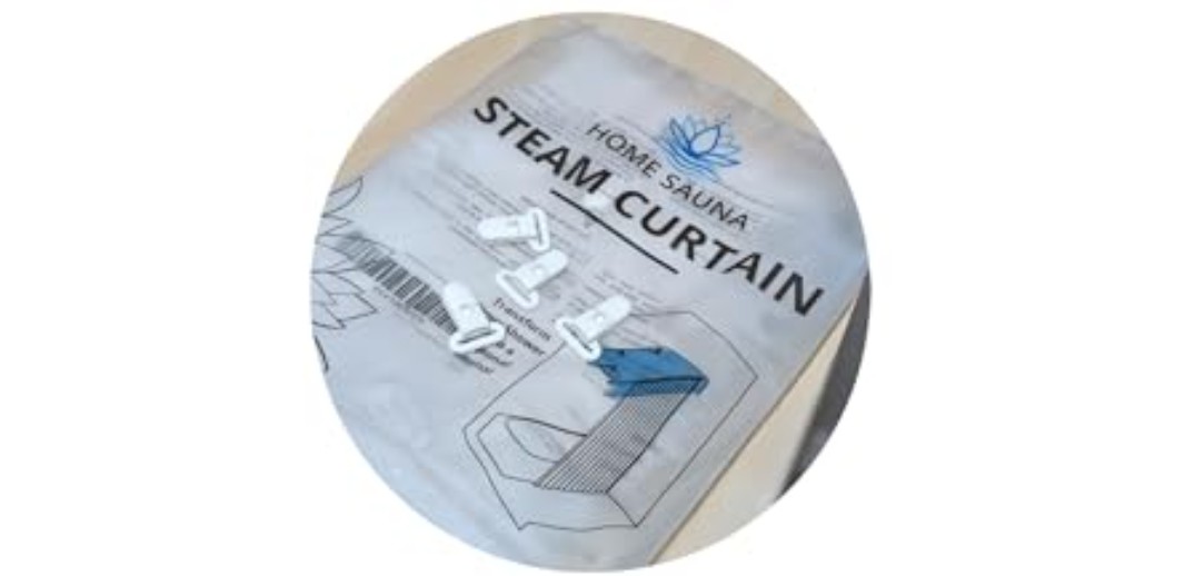 Removable Sauna Steam Curtain | for Steam Bath Detox & Spa Relaxation | Turn Your Existing Shower into a Personal Steam Sauna | Fits with Existing Shower Curtain Liner